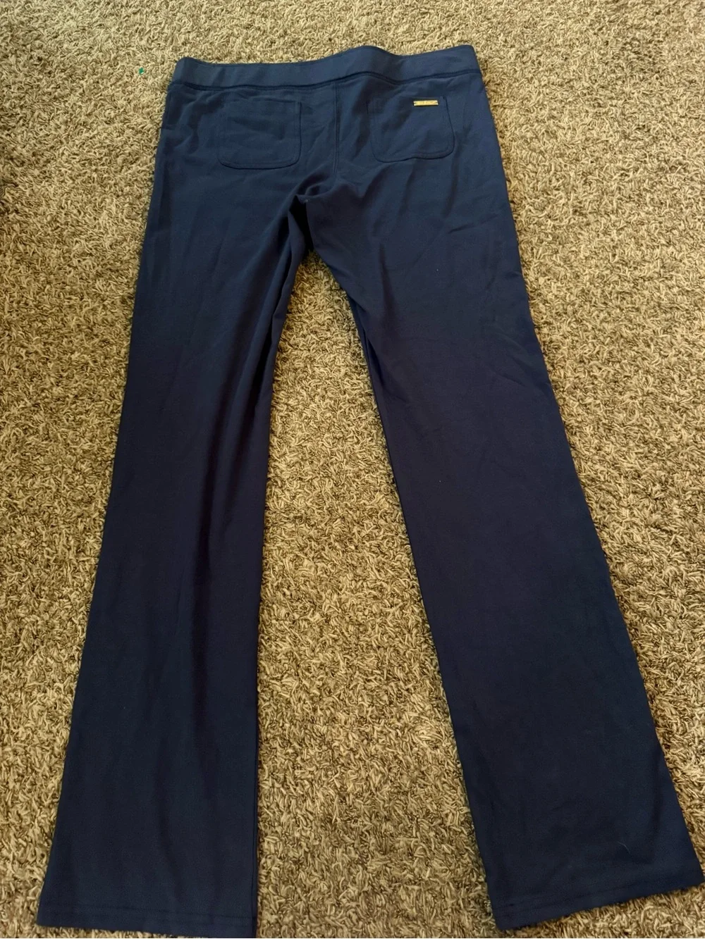 Lilly Pulitzer Navy Straight-Leg Women's Dress Pants Large - Picture 4 of 5